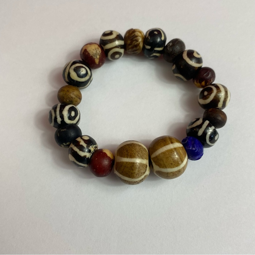 Handmade by me Buffalo bone with other gems bracelet fits kids/baby VS/SM